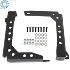 2X Black Steel Bed Stiffener Brackets with Mounting Hardware for Toyota Tacoma (2016–2023)