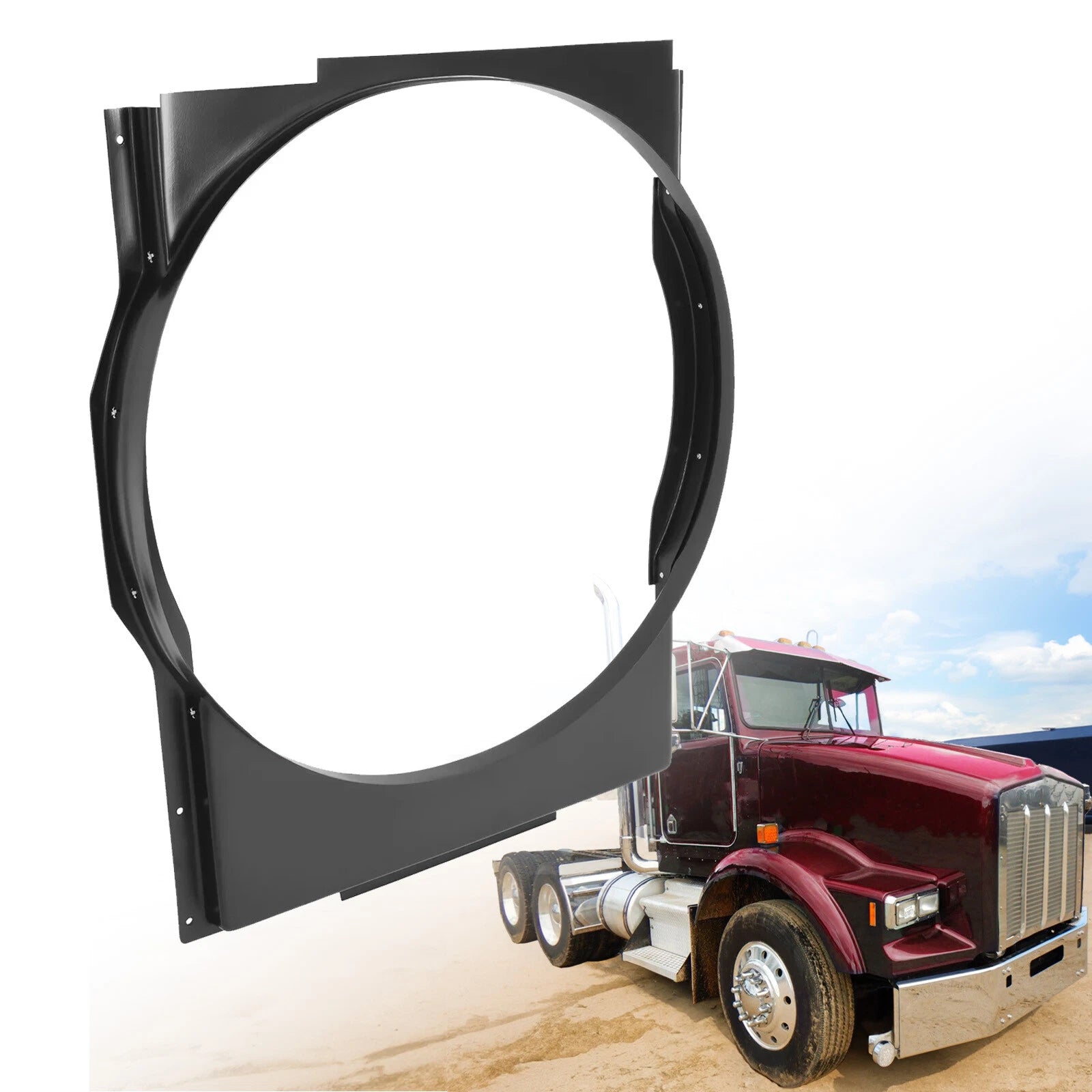 ABS Fan Shroud for Kenworth T800 T600 (OEM# K216-2007 F22-1006-01 F22-1037)
