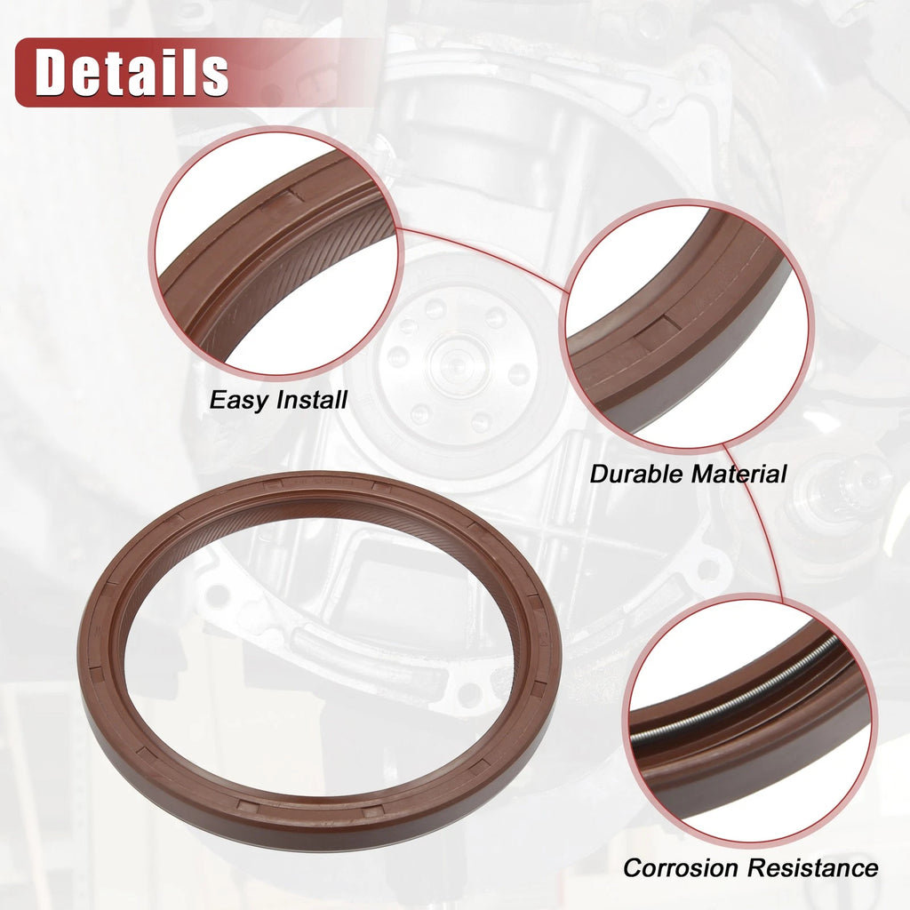 2pcs Engine Crankshaft Seal No. 90311-92009 for Lexus ES350 (2007–2023) Rubber