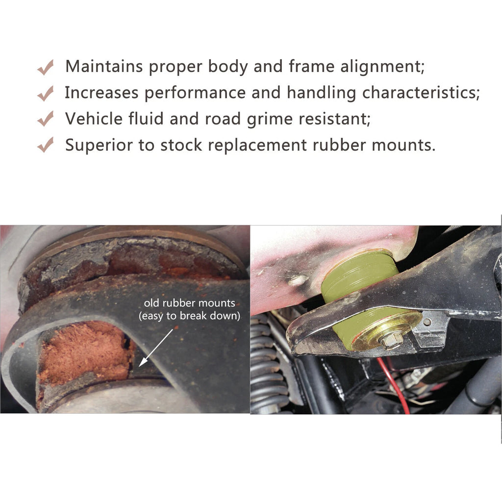 Body Cab Mount Bushing Kit for Ford F250 F350 Super Duty (1999–2018) KF04050BK