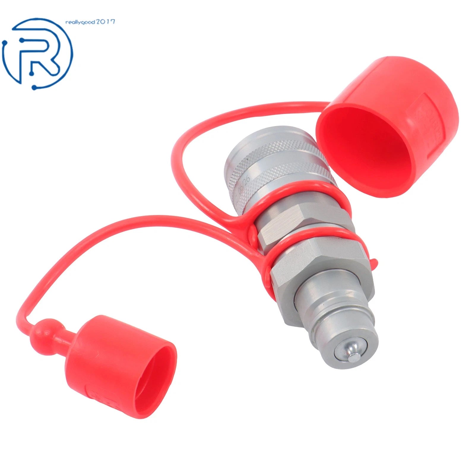 Set of 2 Hydraulic Coupler Adapters for ISO 16028 to Ag ISO 5675