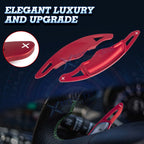 Aluminum Red Paddle Shifter Extensions for Hyundai Genesis G70 (2017-2021)