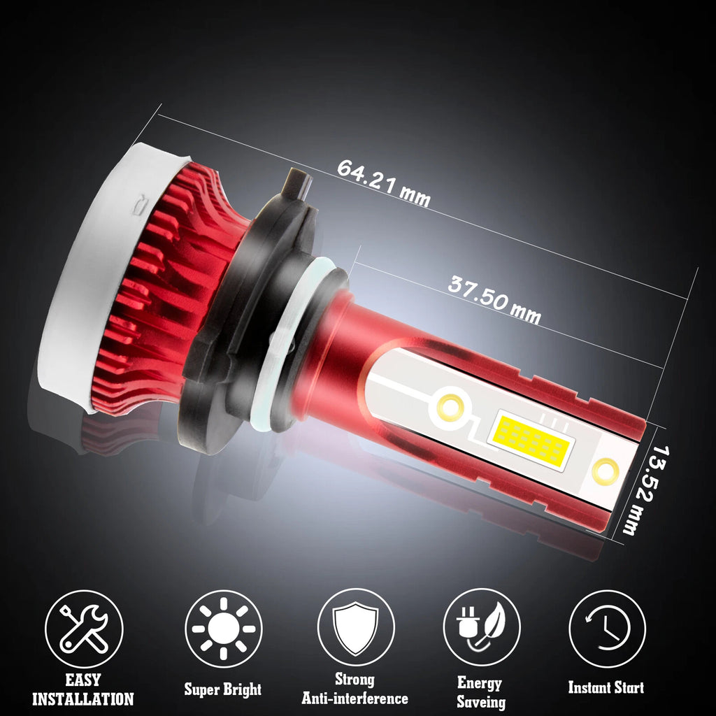 2Pcs 9005 Super Bright White LED Bulbs for Honda Accord Civic (2013-2017)
