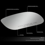 Right Side Rear View Mirror Glass for Buick Park Avenue (1998–2005)