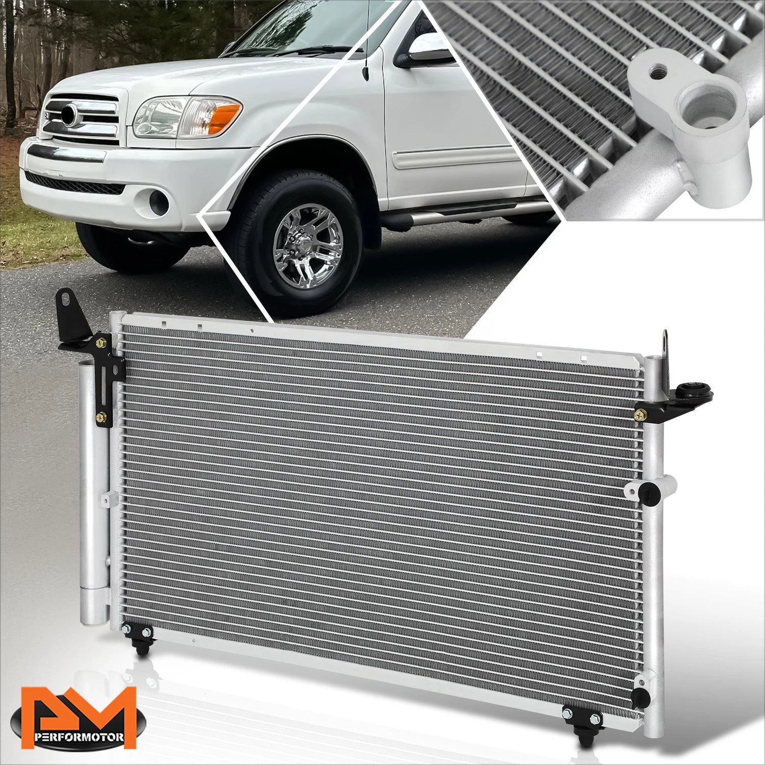 A/C Condenser for Toyota Tundra Double Cab (2004–2006) Aluminum Core