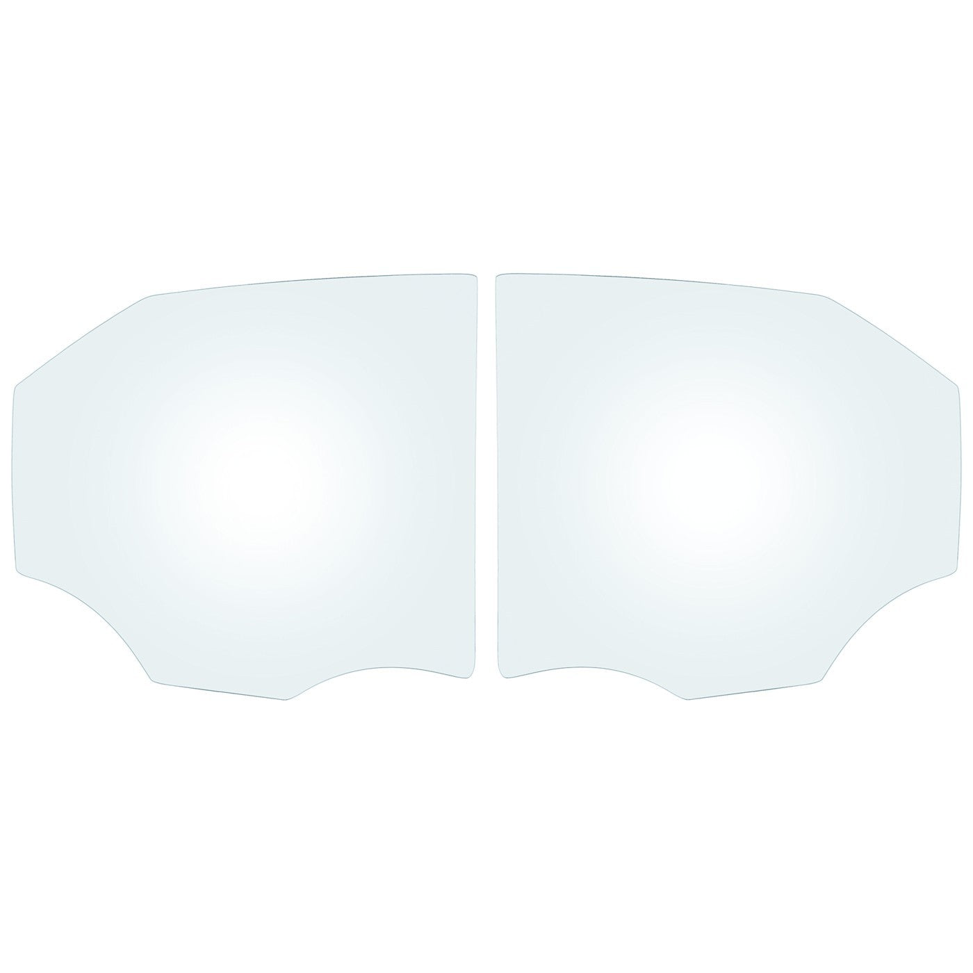 Set of 2 Rear Door Glasses for Cadillac CTS