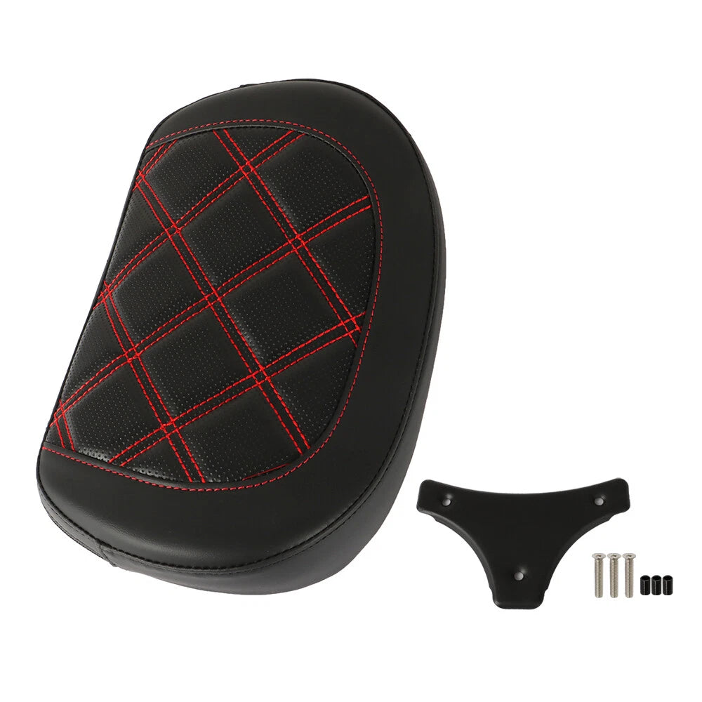 Passenger Backrest Pad with Red Stitching for Touring CVO Glide (1996-Present)