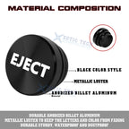EJECT Cigarette Lighter Plug Cover for Black Alloy (12V-12V)