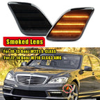 LED Smoke Bumper Side Marker Lights for Mercedes Benz W221 S Class (2010–2013)