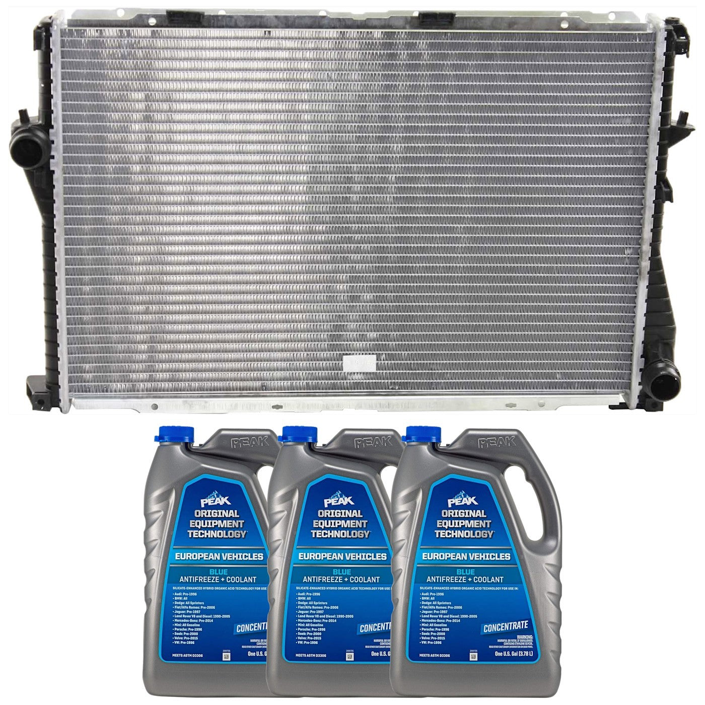 Set of 2 Radiators for BMW 5 Series E60 E39