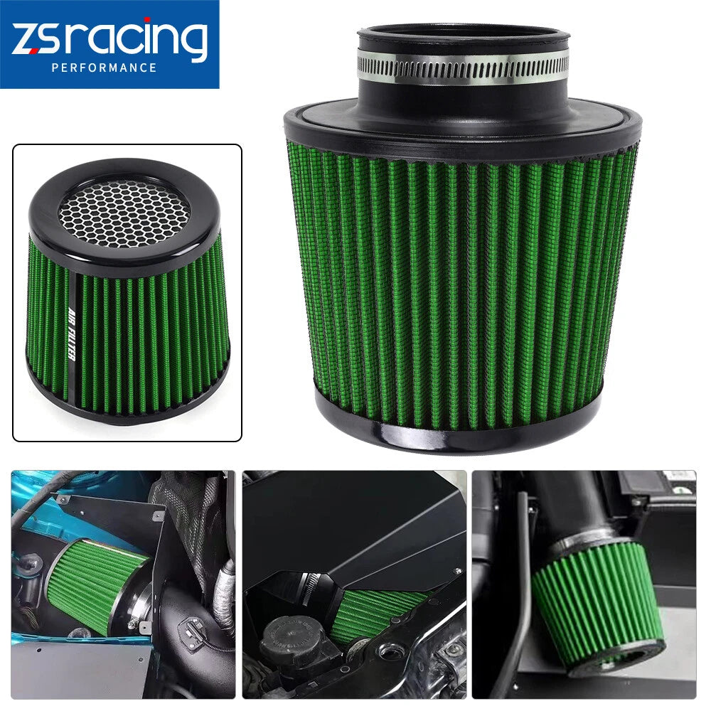 3" Cold Air Intake Cone Replacement Dry Air Filter for