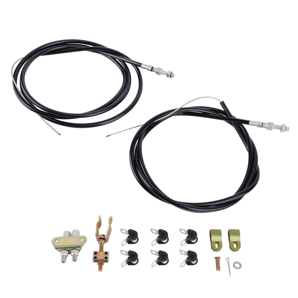 Rear Parking Brake E-Brake Cable Kit for Wilwood CPB 330-9371