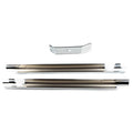 Chrome Down Tube Frame Covers for Harley Softail Twin Cam (2000-2006)