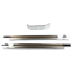 Chrome Down Tube Frame Covers for Harley Softail Twin Cam (2000-2006)