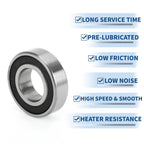 6003DDU Deep Groove Ball Bearing for Scooter Skateboard Wheel (P0)