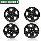 Set of 4 Black Wheel Skins for Toyota RAV4 (2006–2012) 17" Full Rim Covers