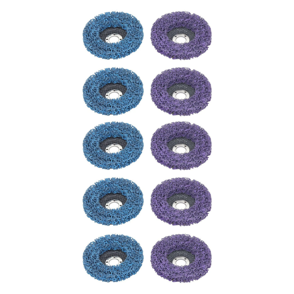 Set of 10 Diamond Discs 4' x 5/8' (5 Purple, 5 Blue)