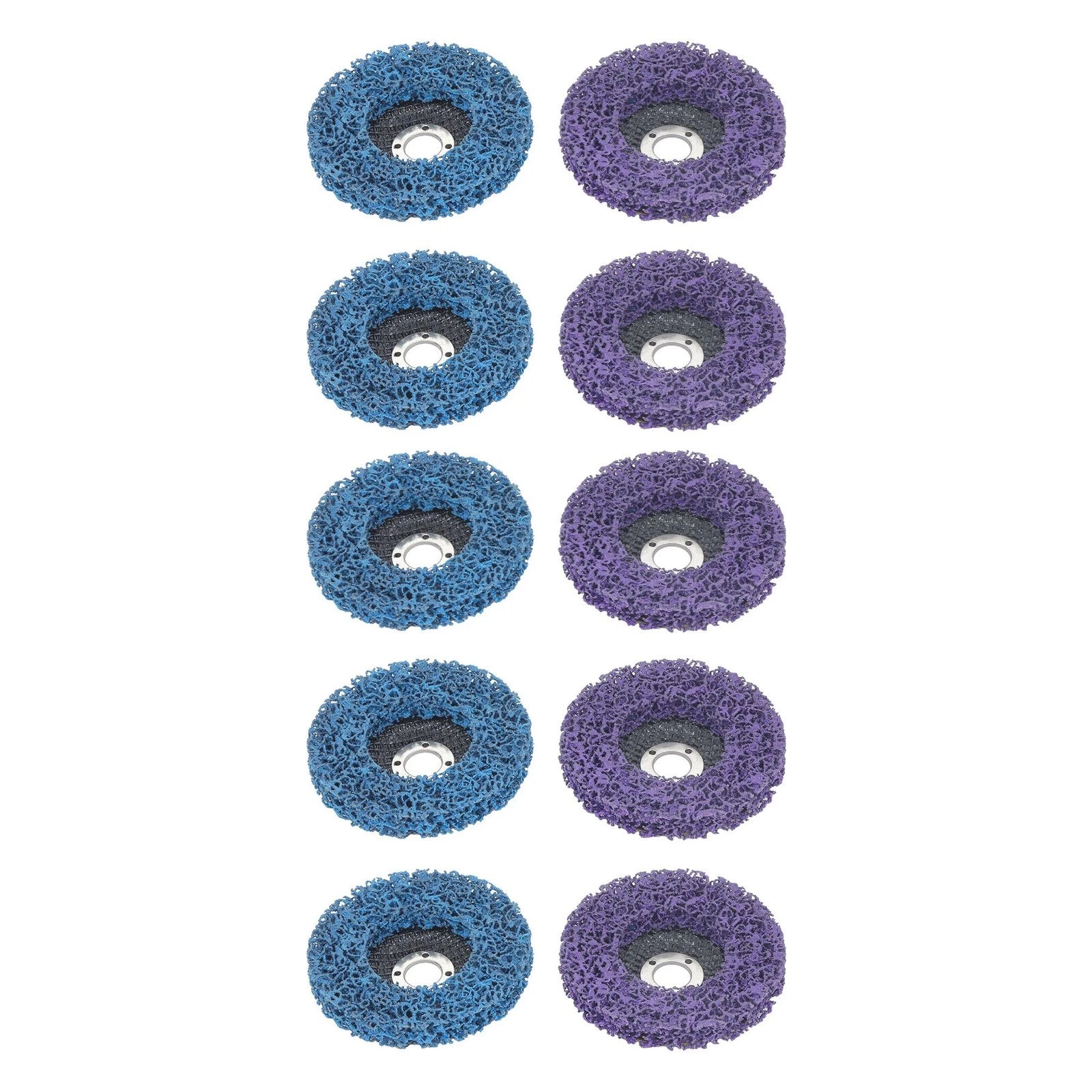 Set of 10 Diamond Discs 4' x 5/8' (5 Purple, 5 Blue)