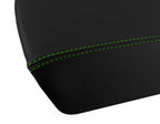 Leather Console Lid Armrest Cover for Ford Edge (2011–2020) Green Stitch