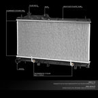 Aluminum Radiator for Subaru Forester 2.5L Turbo (2009–2013) DPI 13095