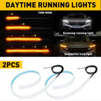 2X 60CM LED DRL Light Strip for Universal Cars