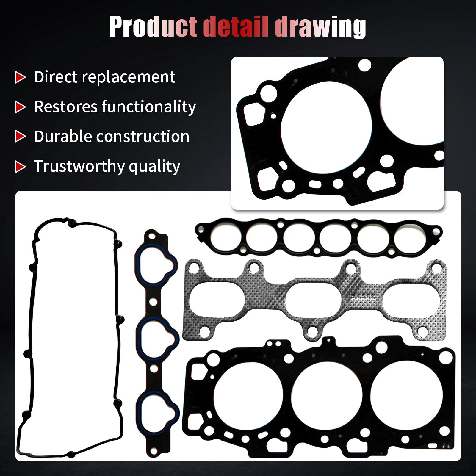 Head Gasket Set for Hyundai Sonata, Tucson, Kia Optima, Sportage (2004–2009)
