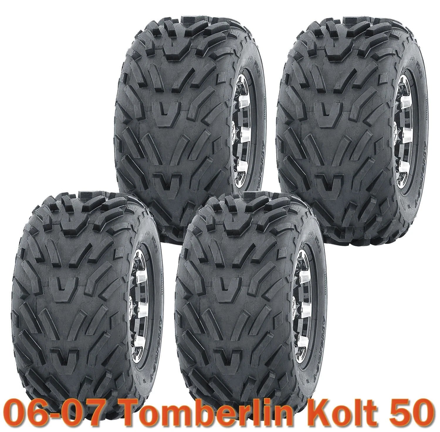 Set of 4 Tires 16x8-7 4PR for Tomberlin Kolt 50 ATV (2006–2007)