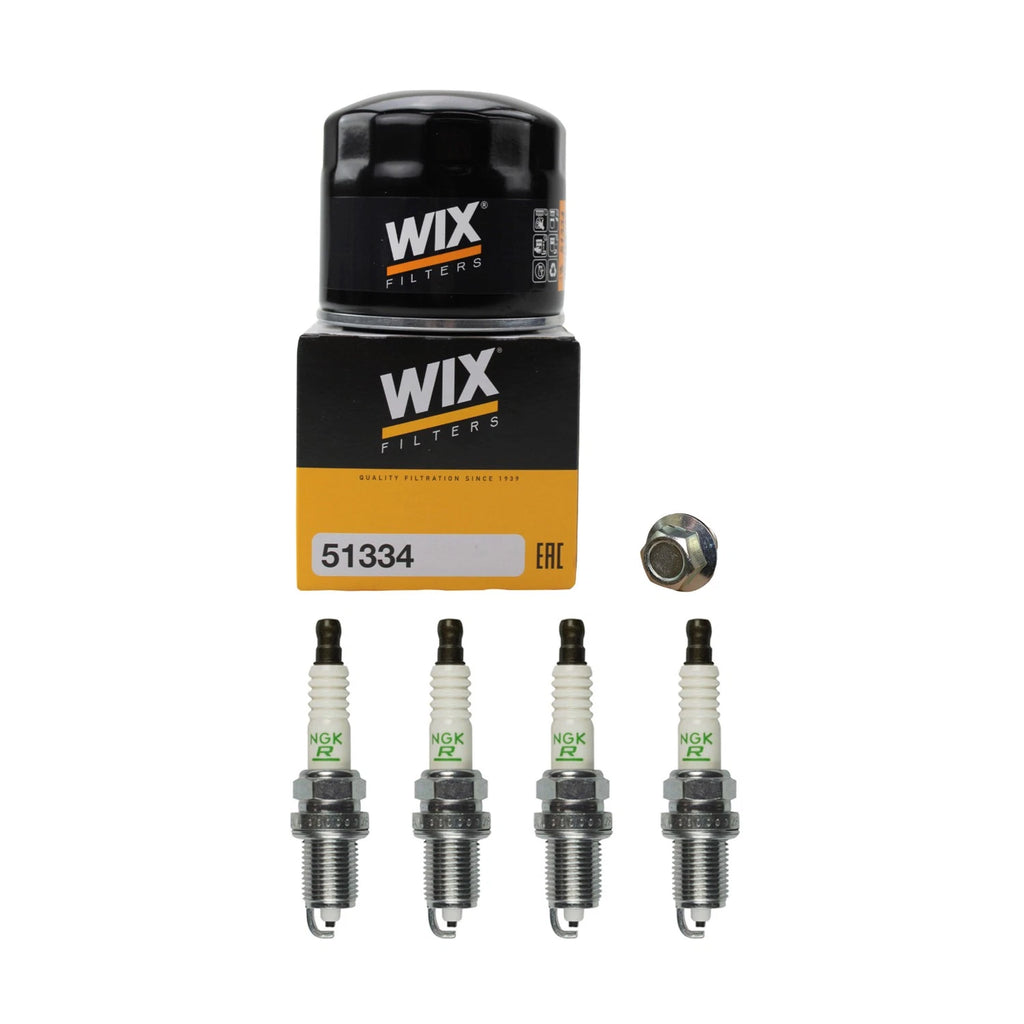 Wix Engine Oil Filter & NGK V-Power Spark Plugs Kit for Civic CR-V (CL)