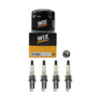 Wix Engine Oil Filter & NGK V-Power Spark Plugs Kit for Civic CR-V (CL)