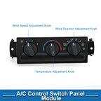 HVAC A/C Heater Climate Control Panel for Chevrolet Blazer, GMC (1998–2004)