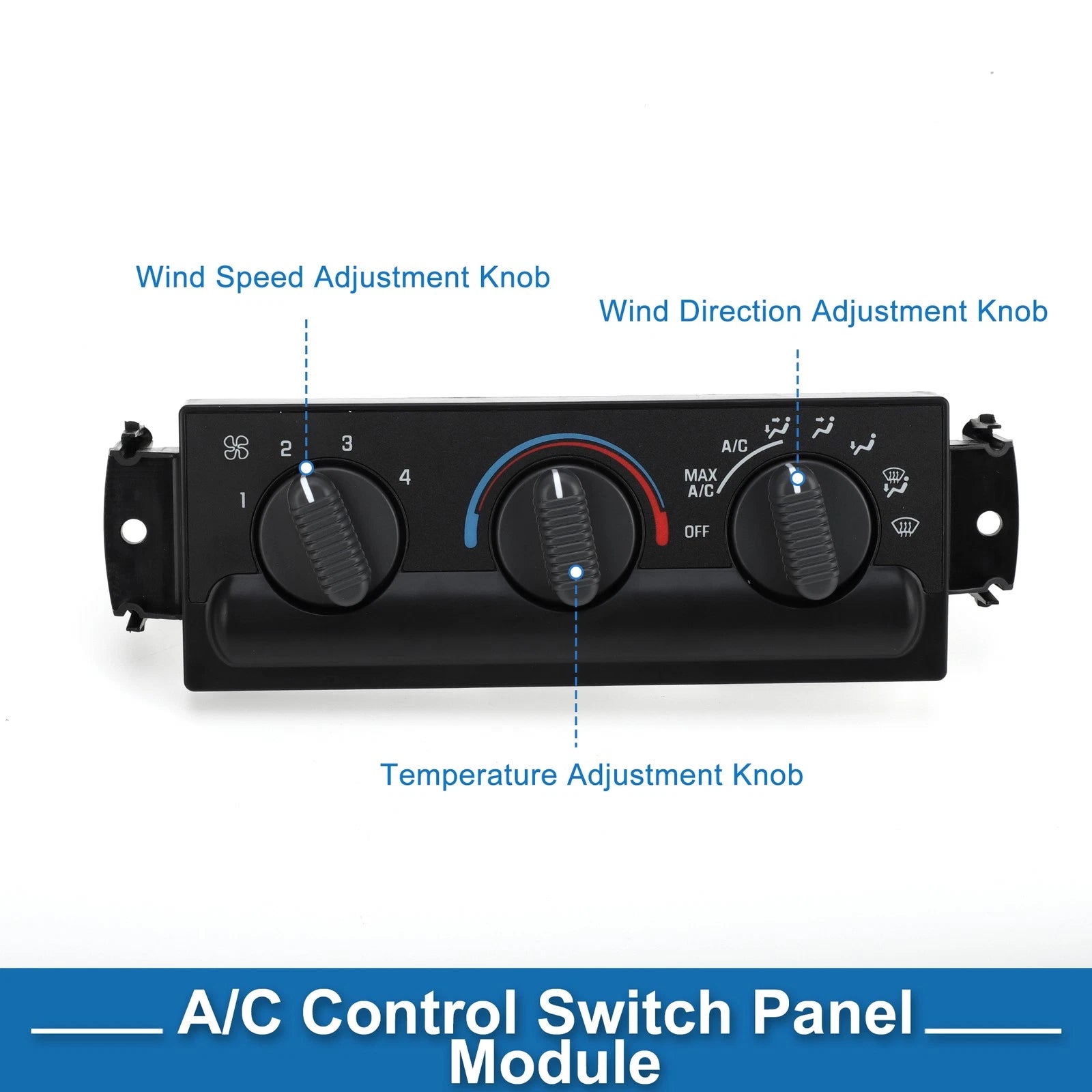 HVAC A/C Heater Climate Control Panel for Chevrolet Blazer, GMC (1998–2004)