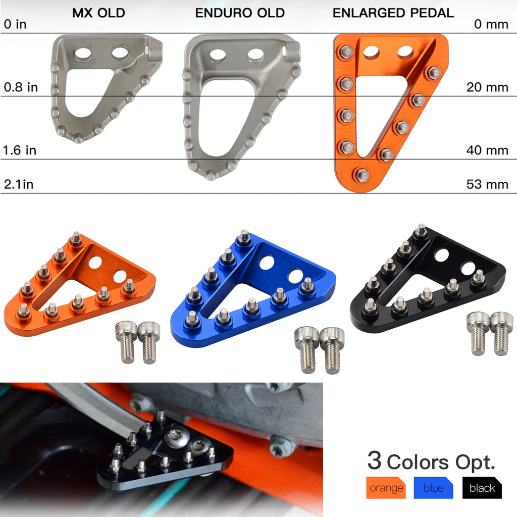 Rear Brake Pedal Tip Plate for KTM 300 XCW XC TPI 500 EXC F (2017–2025)