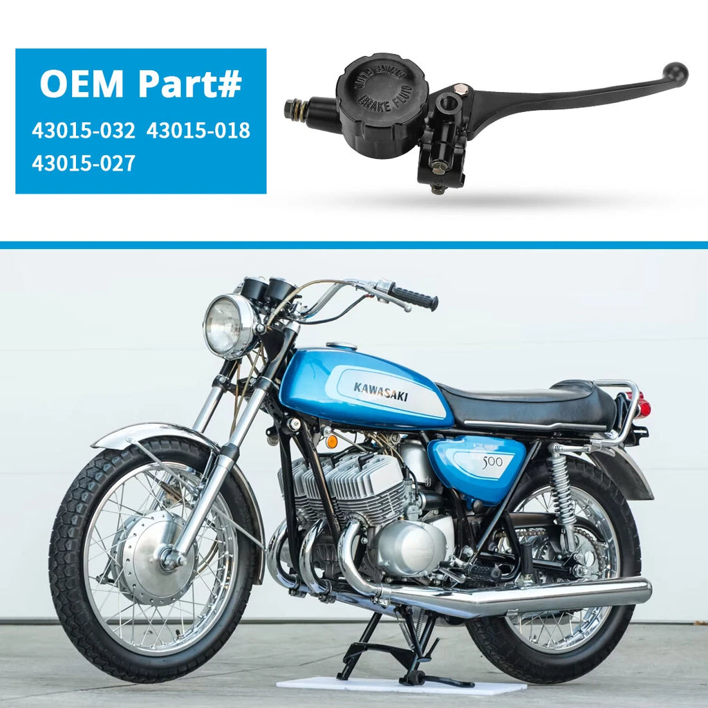 Dual Disc Front Brake Master Cylinder 5/8 Bore for Kawasaki H1 H2 Z1 S2 S3 KH KZ (1969–1976)