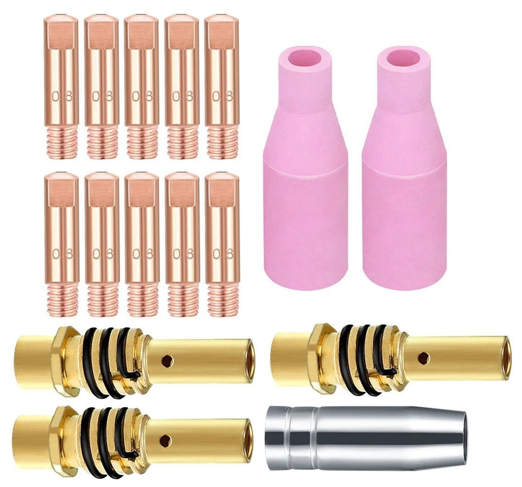 Set of 4 Welding Torch Nozzles for MB15 MIG MAG (Nozzles & Tips)
