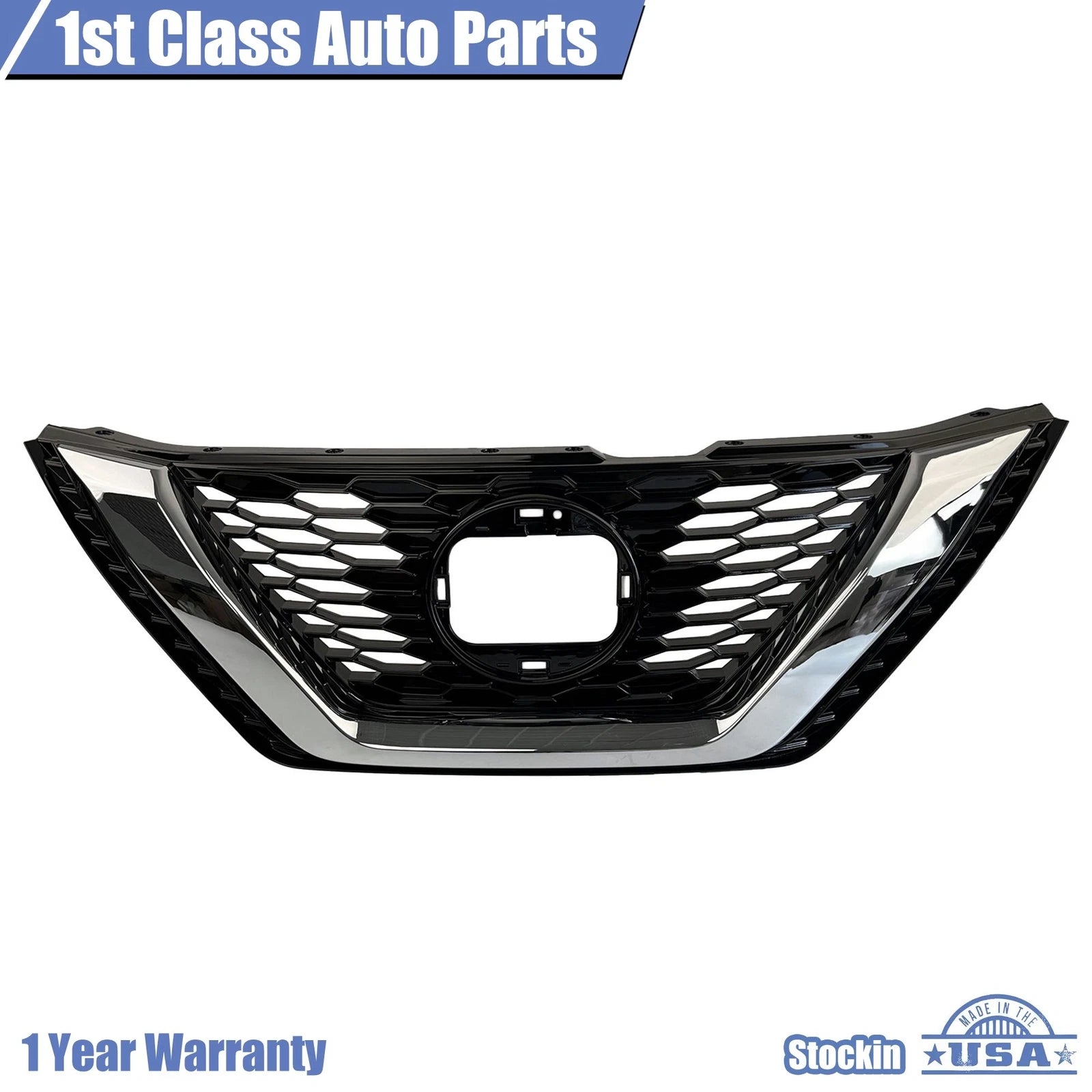 Chrome Front Upper Grille Assembly for Nissan Rogue Sport (2020–2021)