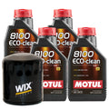 4L Motul 8100 ECO-CLEAN 0W-30 & Wix Filter Change Kit for API SN Vehicles