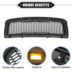 Front Grille Assembly with LED Lights for Dodge Ram 1500 (2009–2010)