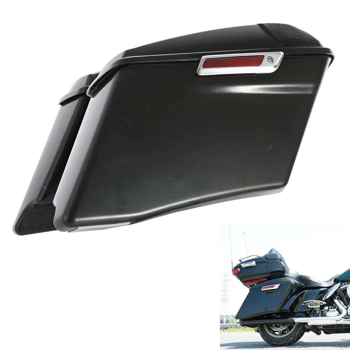 4'' Stretched Hard Saddlebags for Harley Touring Glide (2014–2025)