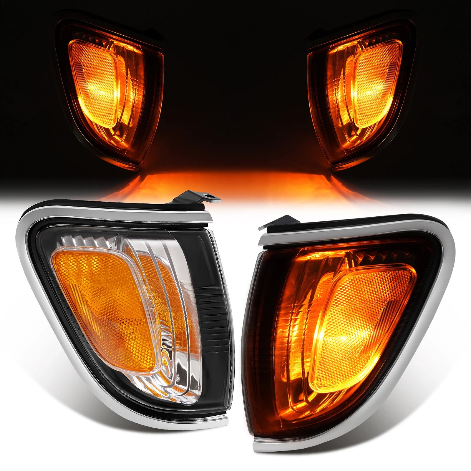 Corner Marker Turn Signal Light Pair for Toyota Tacoma (2001–2004)
