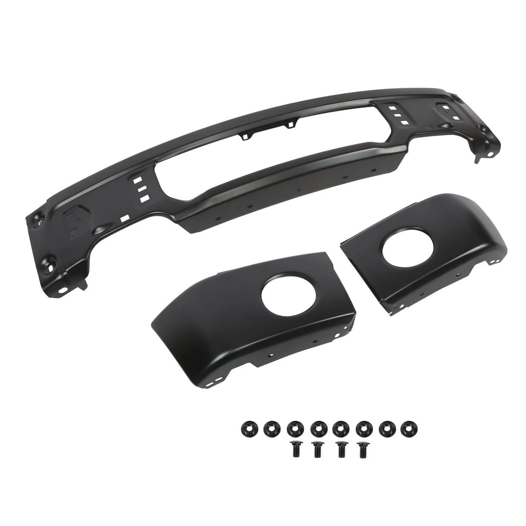 Split Style Front Bumper for Ford F150 (2009-2015) Durable Steel Black