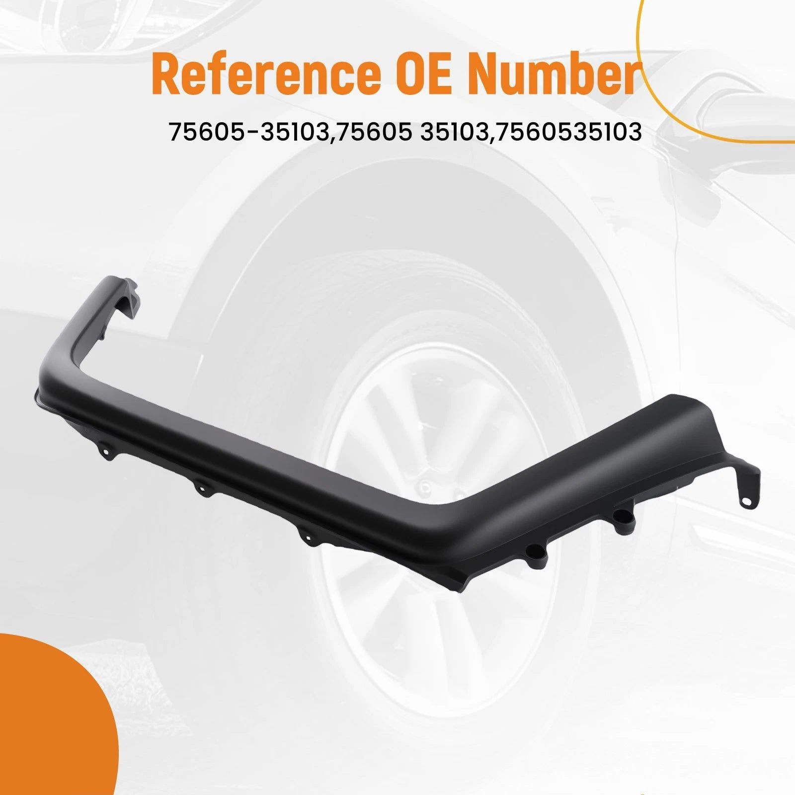 Fender Flare for Toyota FJ Cruiser (2007–2014) Right Rear 75605-35103