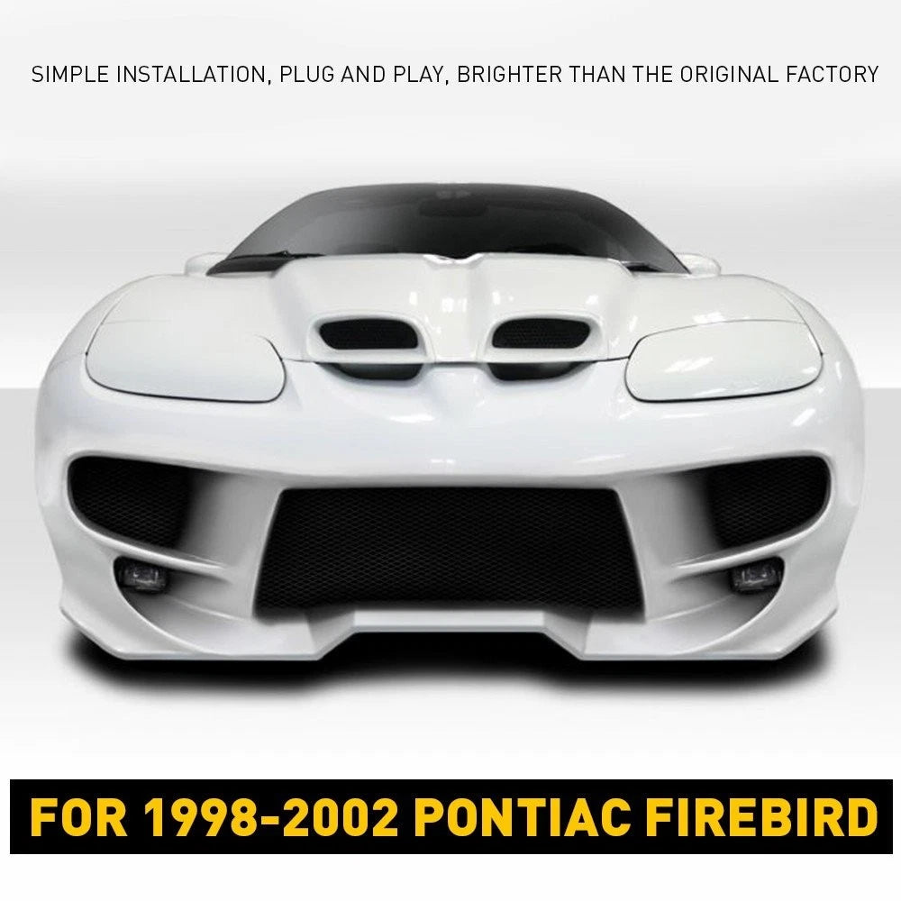 4X Amber Red Smoked LED Bumper Side Marker Lights for Pontiac Firebird (1998–2002)
