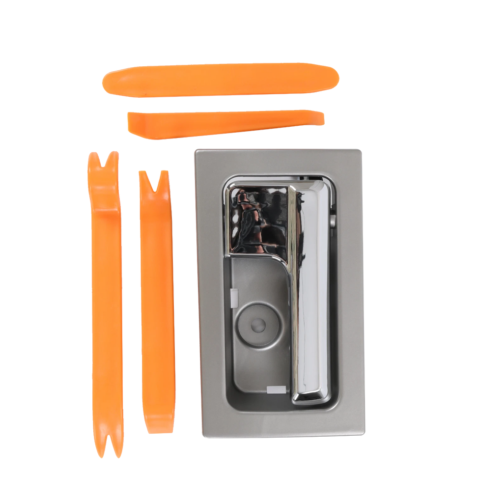 Inner Door Handle Set of 2 for Ford F-150 (2009-2014) Silver Chrome