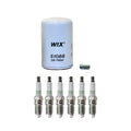Wix Engine Oil Filter & NGK 6 Platinum Spark Plugs for W124 300E 260E (1986–1995)