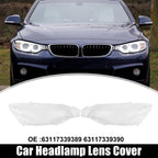 Pair Front Headlight Lens Cover for BMW F30 F31 F35 (2013-2016)