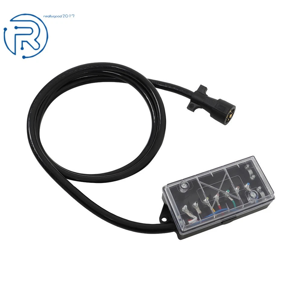 7 Way Trailer Cord Plug Wiring Harness Kit for Various Models (8/16FT)