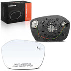 Heated Blind Spot Passenger Power Mirror Glass for Honda Civic
