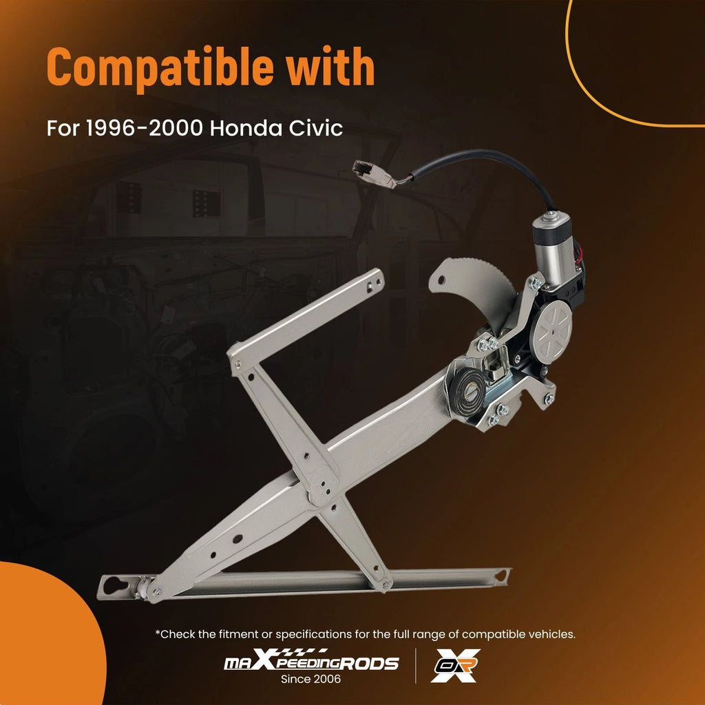 Front Left Window Regulator with Motor for Honda Civic Coupe (1996-2000)
