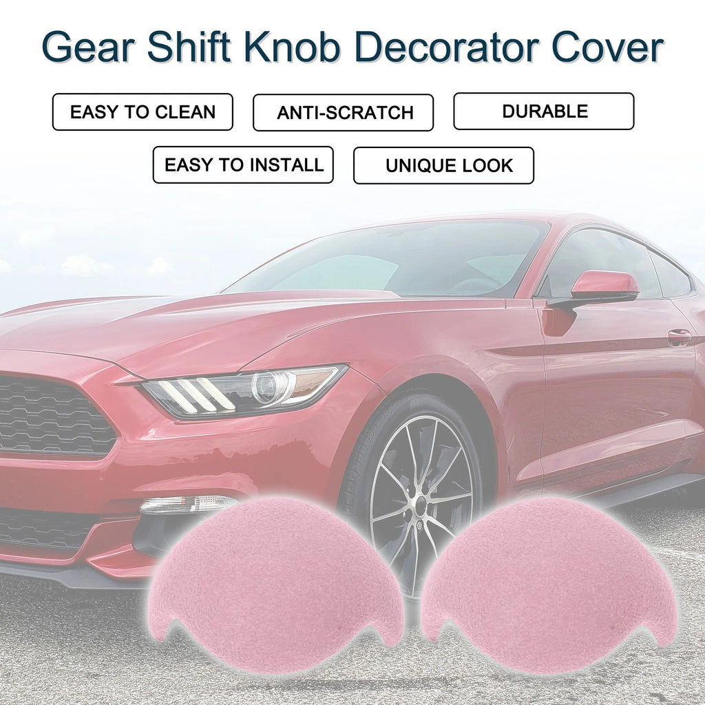 Gear Shift Knob Decorator Cover for Ford Mustang (2015–2021) Pink