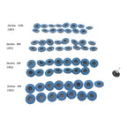 Set of 60 Sanding Discs 2 Inch (40/60/80/120 Grit) with Holder